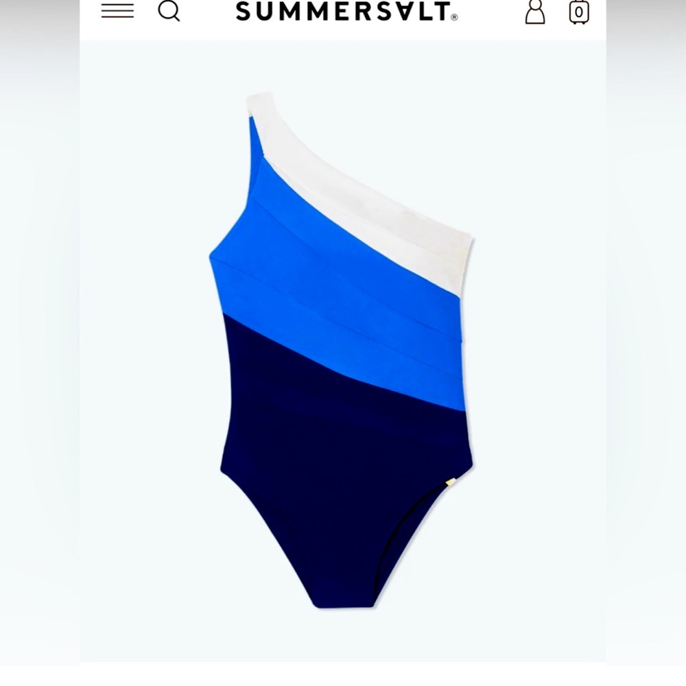 Summersalt Sidestroke  Deep Sea & Hydrangea & White Sand, 10 , LIKE NEW!